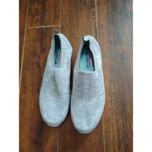 Skechers Womens Empire Inside Look 12419 Gray Running Shoes Sneakers Size 10